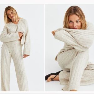 NWOT Cable Knit Top & Pant (Set)